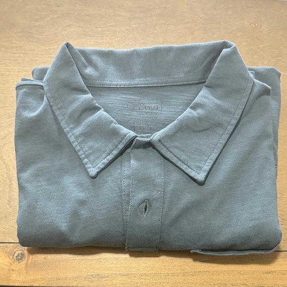L.L. Bean Men's Casual Shadow Green SS Polo Size XL Tall - Picture 6 of 10
